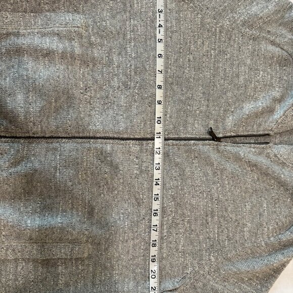 Banana Republic Grey Zipper Cardigan Cotton High Neck Size L - Picture 8 of 12